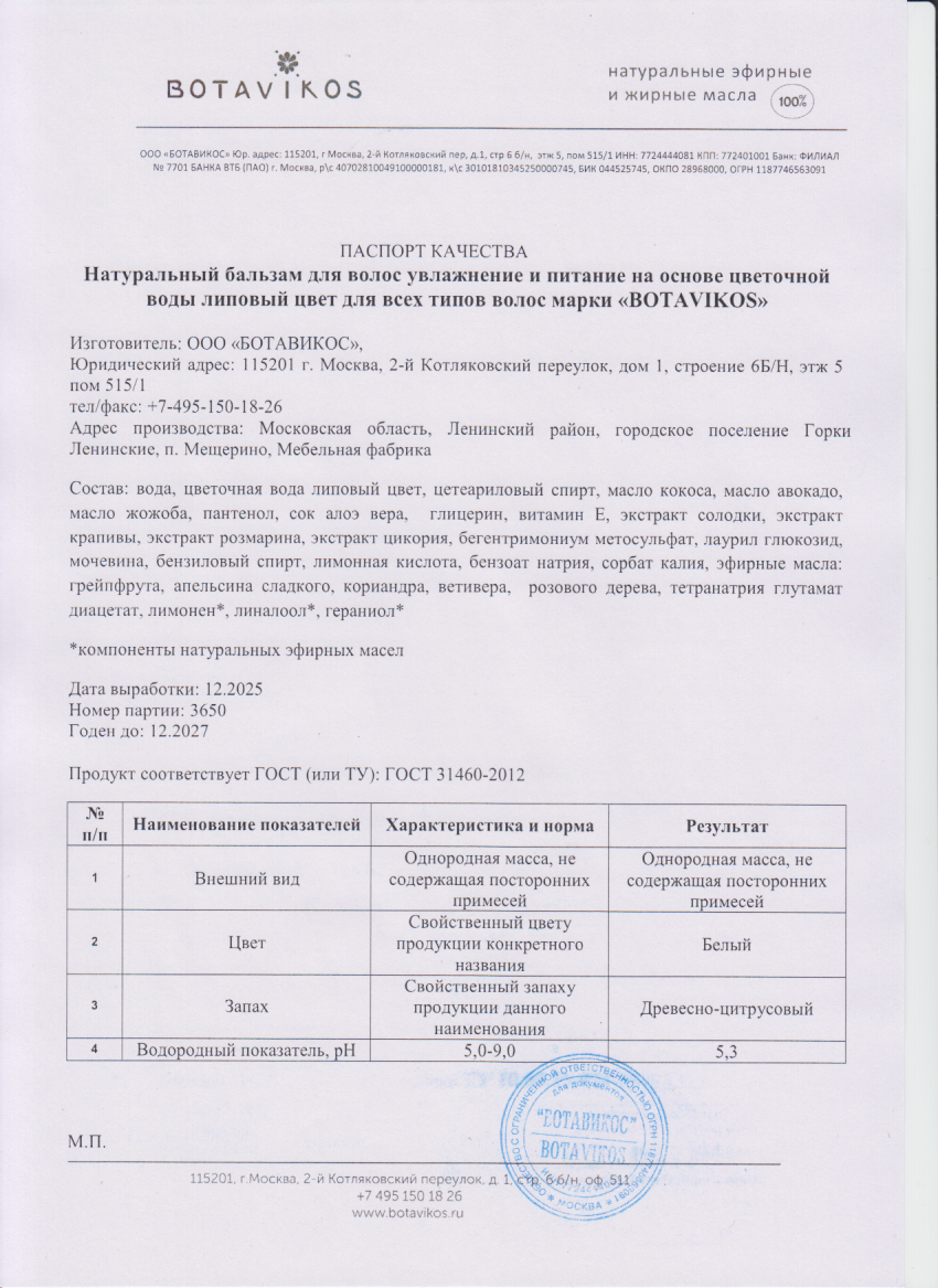 Паспорт №122025